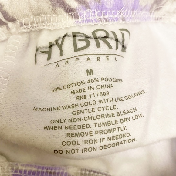 Hybrid NBA LA Lakers Tie Dye Sweatpants Joggers Size M - Picture 8 of 8